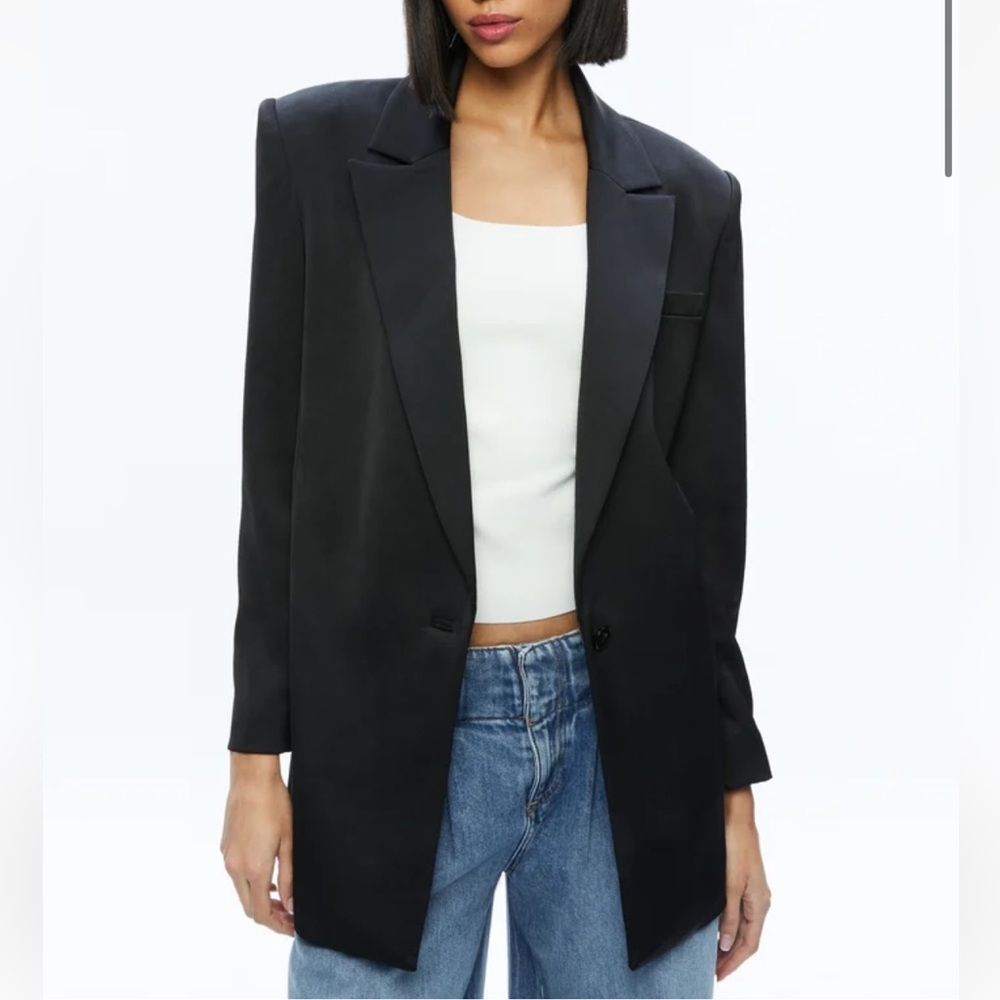 Alice + Olivia Oversized Black Blazer